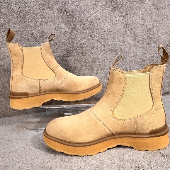 Sorel Suede Leather Hi-line Chelsea Lugged Ankle Boots Sz 9.5 Pull-on NL4870-262 - Picture 11 of 12